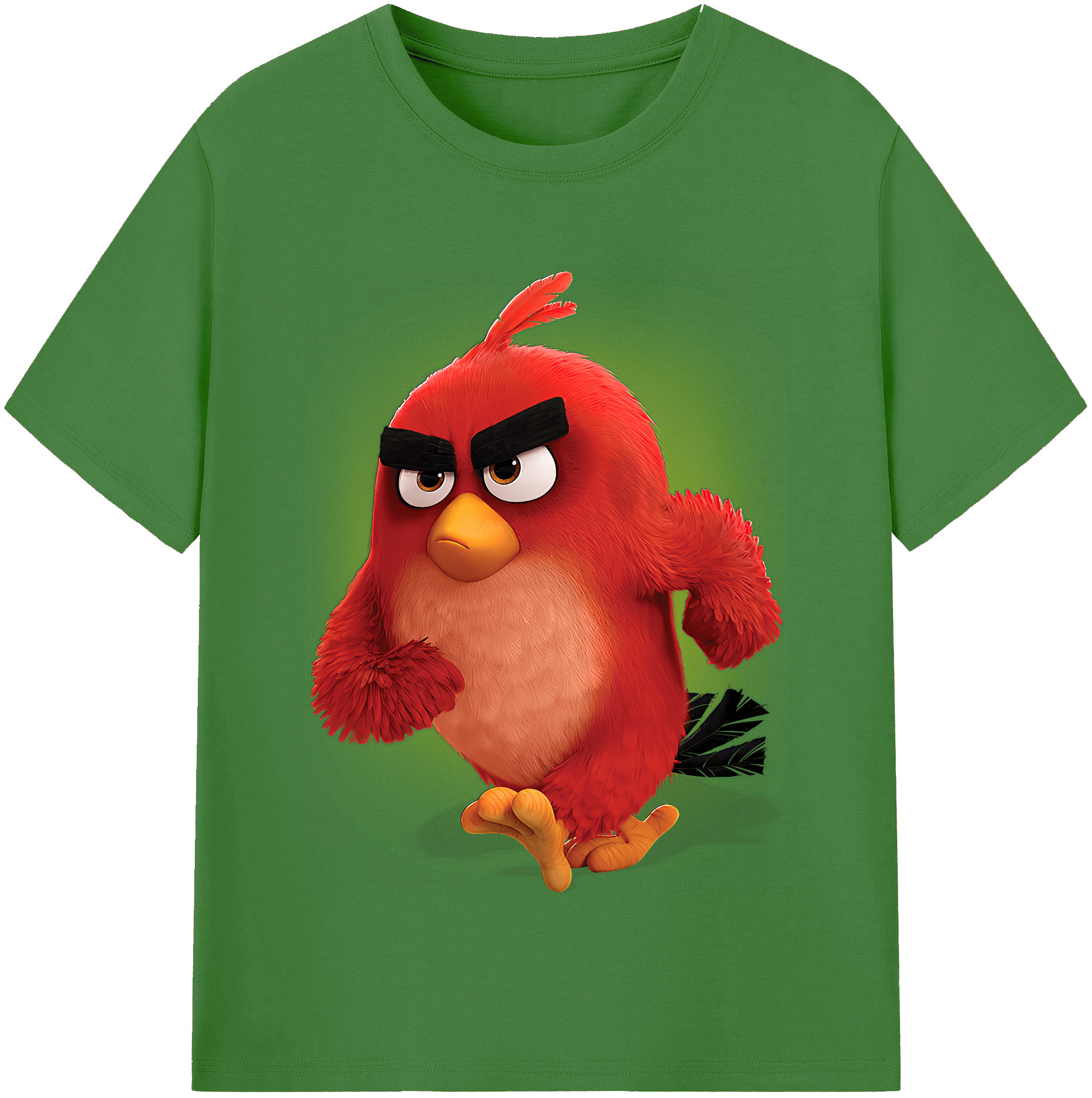 （画像用） Angry Birds アングリーバード レディースカジュアルプリントTシャツ（綿100％）